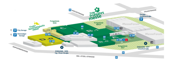 Tiroler Nachhaltigkeitsmesse - Hallenplan | © Congress Messe Insbruck Tiroler Nachhaltigkeitsmesse - Hallenplan | © Congress Messe Insbruck