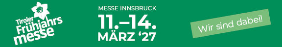 Tiroler Frühjahrsmesse - Banner "Wir sind dabei" | © Congress Messe Innsbruck