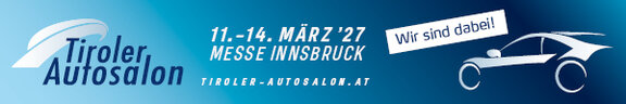 Tiroler Autosalon 2027 - Banner "Wir sind dabei" | © Congress Messe Innsbruck